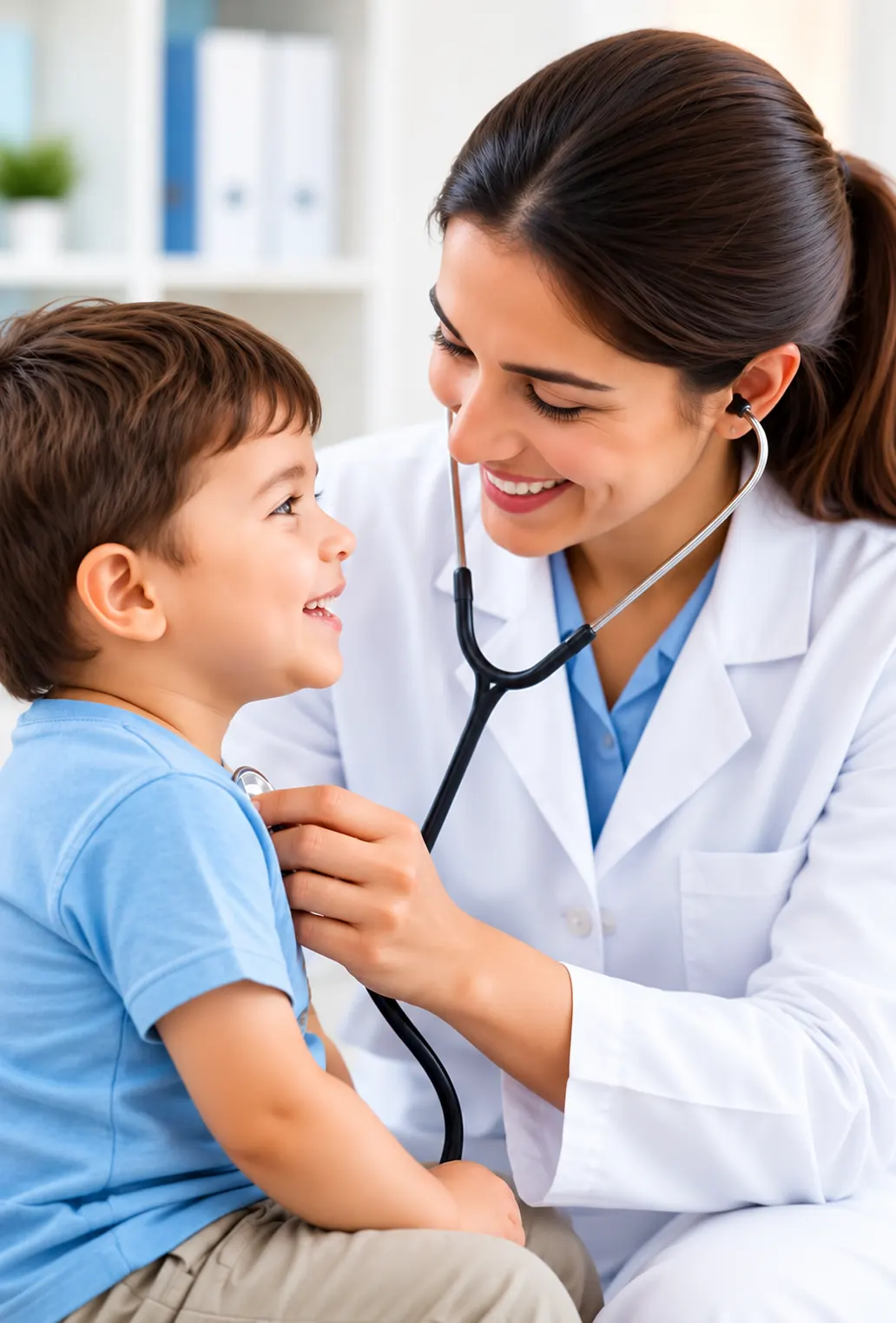 Paediatrician with Child